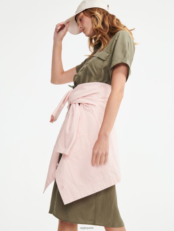 femmes taillis Aigle robe-chemise à manches courtes vêtements 2F486694