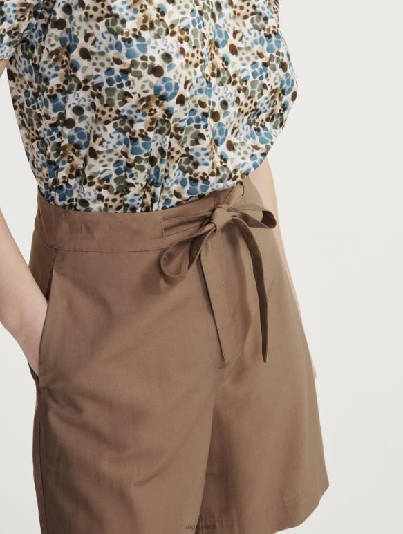 femmes cappuccino Aigle léger court vêtements 2F486455