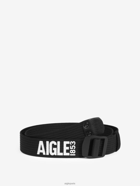 Hommes noir Aigle ceinture iconique avec logo - boucle en métal accessoires 2F486411