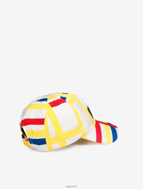 Hommes Mondrian Aigle x Centre Pompidou casquette imprimée accessoires 2F486402