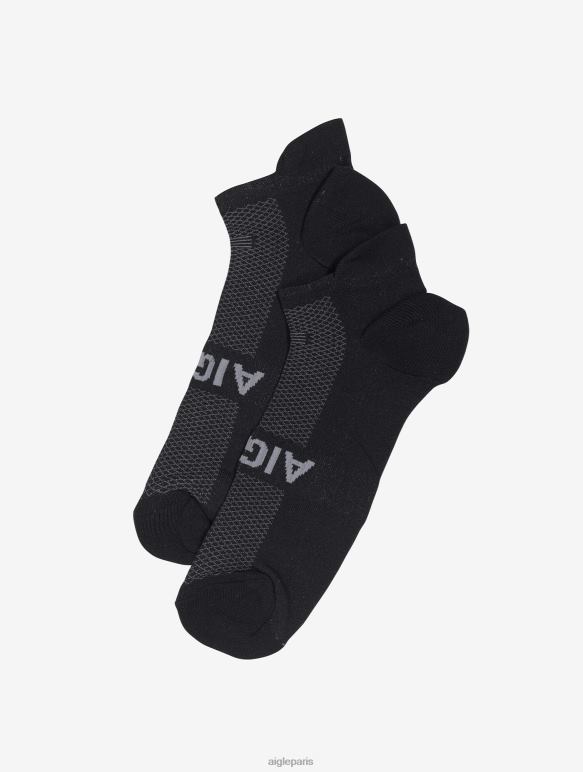 Hommes noir Aigle chaussettes basses jacquard avec renfort accessoires 2F486398