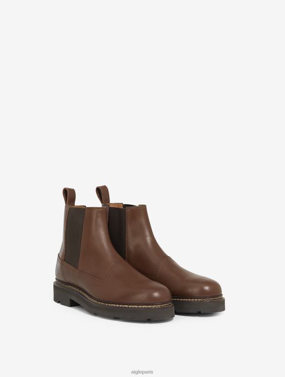 Hommes Bourbon Aigle la bottine chelsea en cuir à coutures norvégiennes bottes 2F486304
