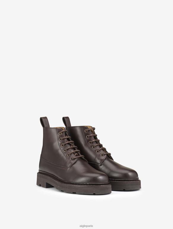 Hommes Bourbon Aigle la desert boot en cuir cousu norvégien bottes 2F486303