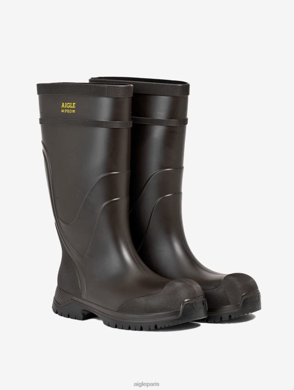 Hommes brun Aigle chaussure de sécurité bottes 2F486320
