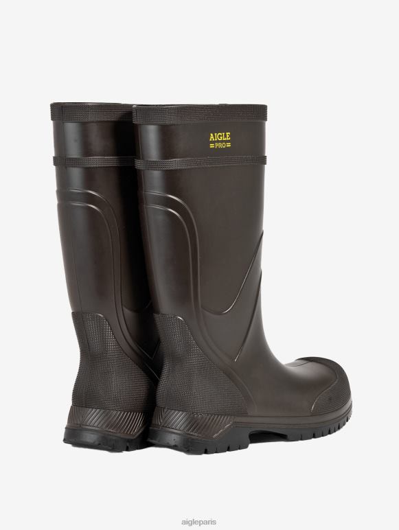 Hommes brun Aigle chaussure de sécurité bottes 2F486320