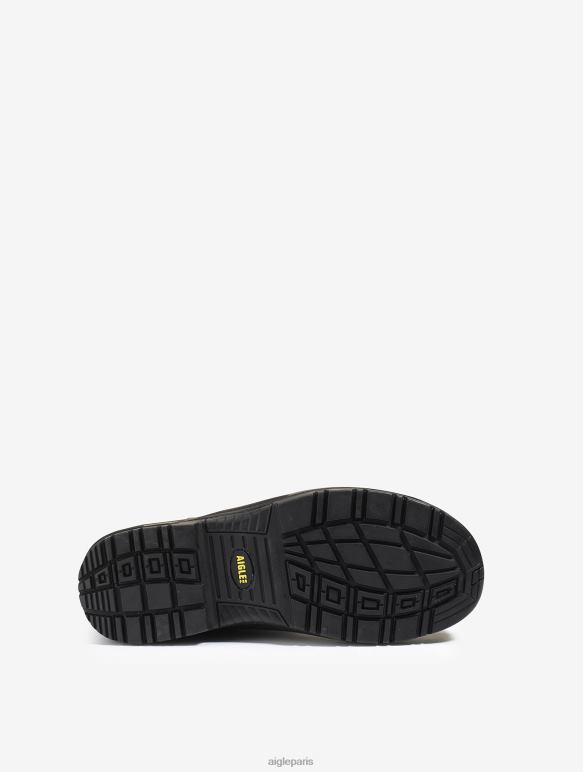Hommes marron foncé Aigle la botte de sécurité en cuir isolée et imperméable bottes 2F486297