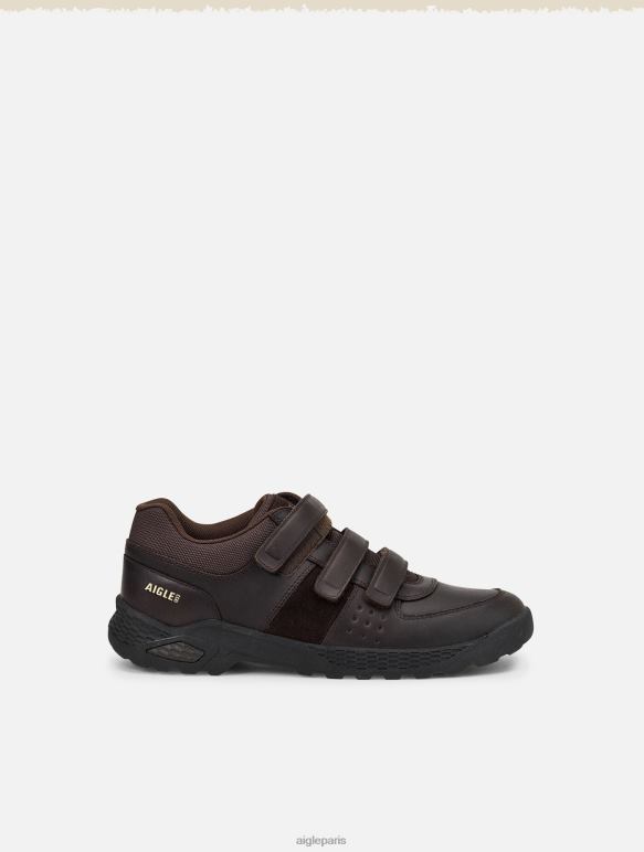 Hommes brun Aigle la chaussure anti-fatigue à fermetures velcro chaussures 2F486288