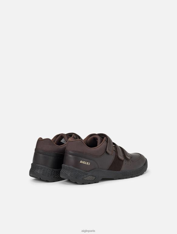 Hommes brun Aigle la chaussure anti-fatigue à fermetures velcro chaussures 2F486288
