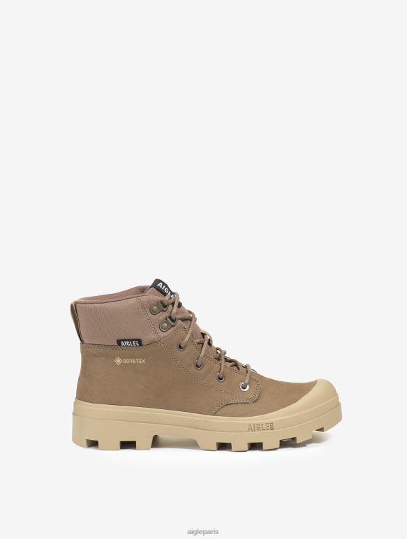Hommes châtaigne Aigle la chaussure de randonnée iconique en cuir gore-tex chaussures 2F486271