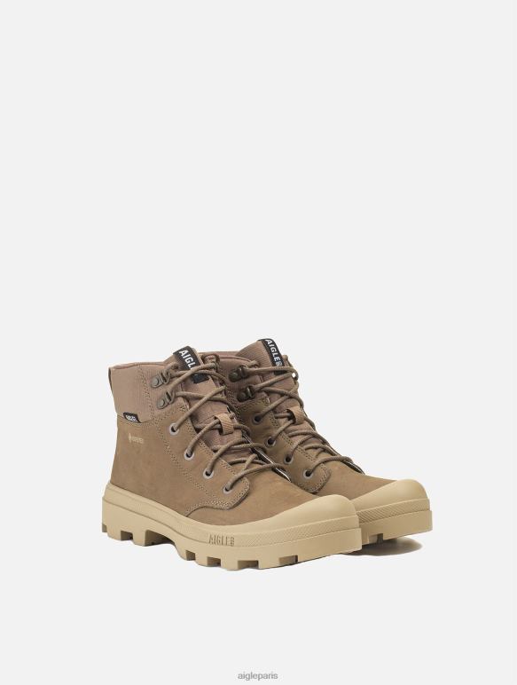 Hommes châtaigne Aigle la chaussure de randonnée iconique en cuir gore-tex chaussures 2F486271