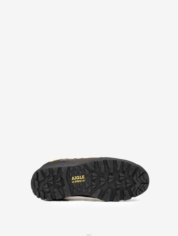 Hommes marron foncé Aigle chaussures de sécurité en cuir imperméables et respirantes chaussures 2F486296