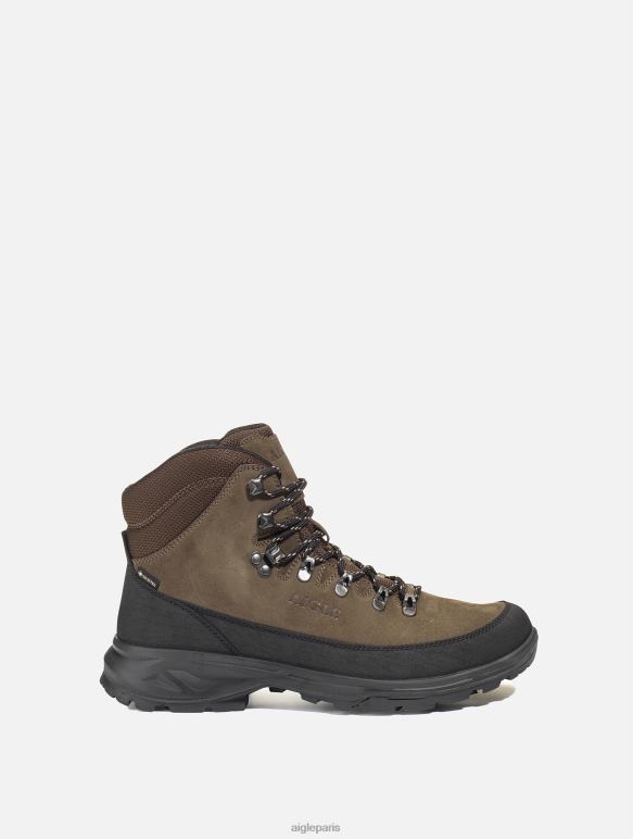 Hommes marron foncé Aigle chaussures montantes en gore-tex avec embout à 360 degrés chaussures 2F486276