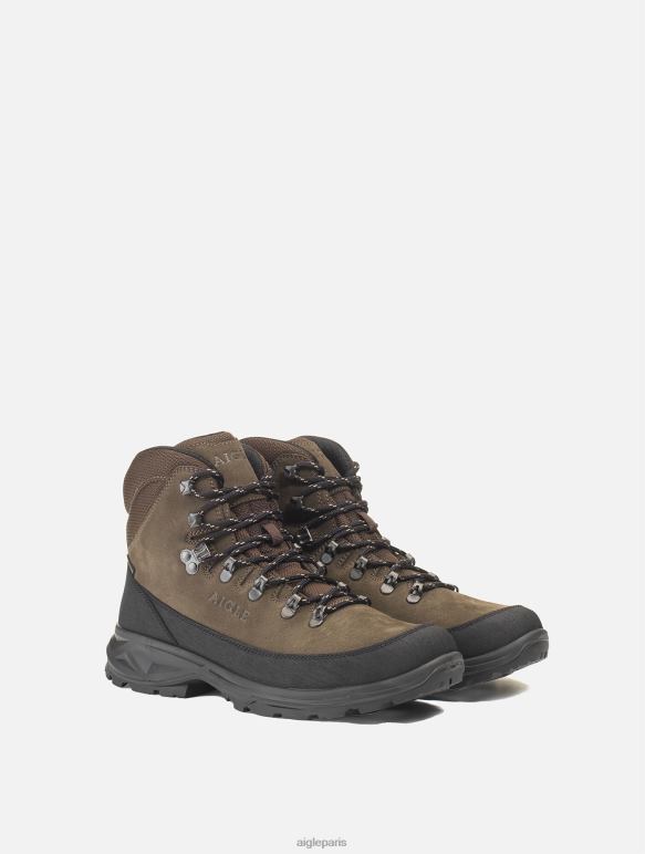 Hommes marron foncé Aigle chaussures montantes en gore-tex avec embout à 360 degrés chaussures 2F486276