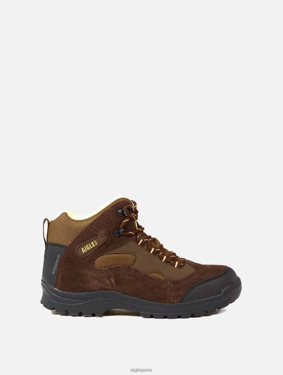 Hommes marron/genet Aigle chaussures cuir imperméables homme chaussures 2F486342