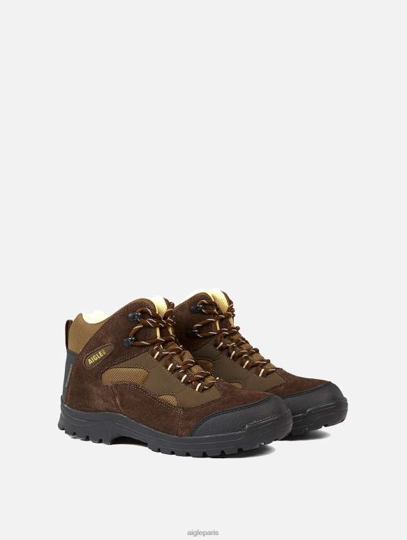 Hommes marron/genet Aigle chaussures cuir imperméables homme chaussures 2F486342