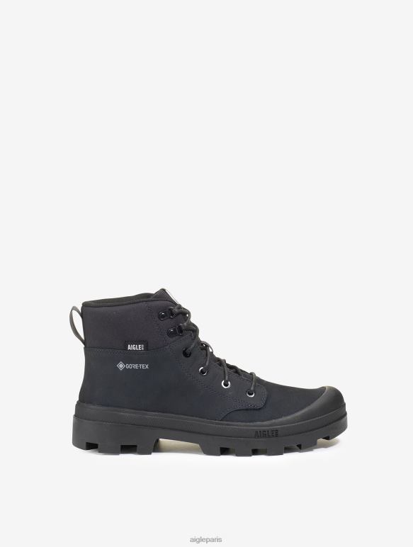 Hommes noir Aigle la chaussure de randonnée iconique en cuir gore-tex chaussures 2F486264