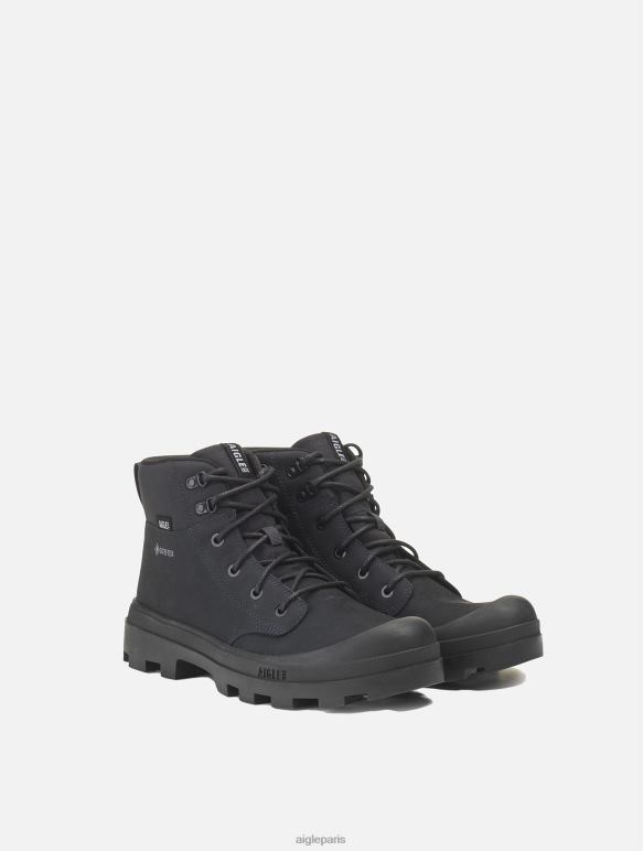 Hommes noir Aigle la chaussure de randonnée iconique en cuir gore-tex chaussures 2F486264