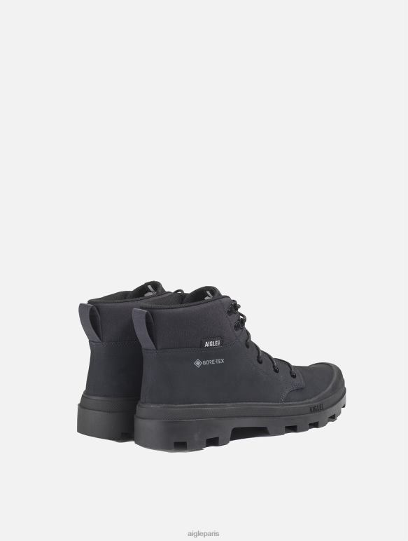 Hommes noir Aigle la chaussure de randonnée iconique en cuir gore-tex chaussures 2F486264