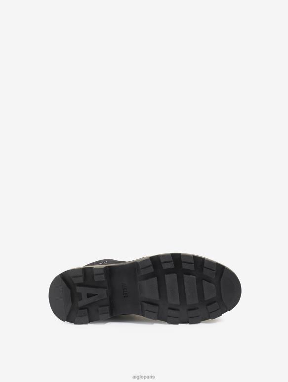Hommes noir Aigle la chaussure de randonnée iconique en cuir gore-tex chaussures 2F486264