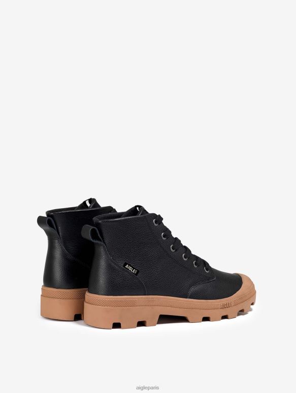 Hommes noir Aigle la chaussure polyvalente en cuir chaussures 2F486263