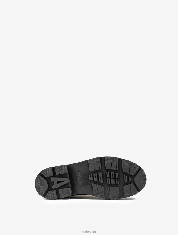 Hommes noir Aigle la derby en cuir cousu norvégien chaussures 2F486305