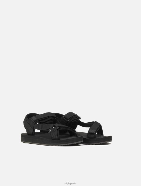Hommes noir Aigle sandale parfaite pour l'été chaussures 2F486338