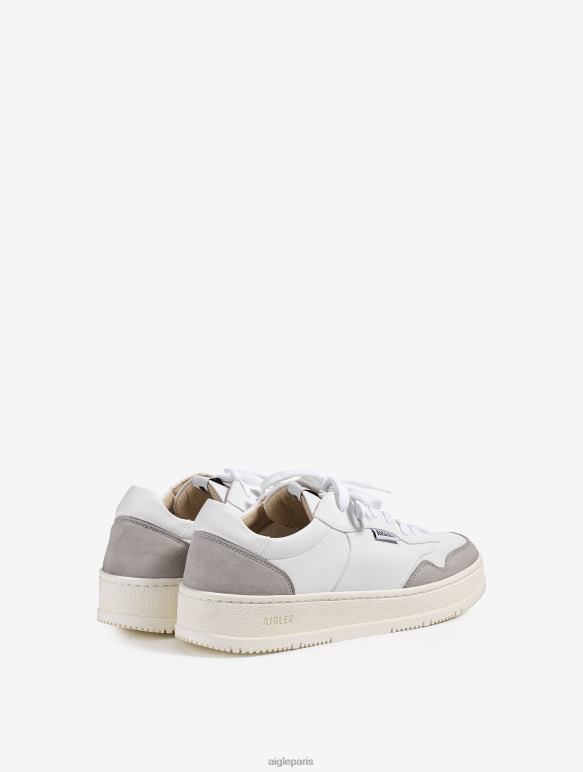 Hommes blanc Aigle la sneaker en cuir durable chaussures 2F486289
