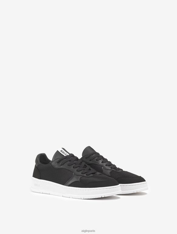 Hommes noir Aigle la sneaker durable avec mesh chaussures 2F486323