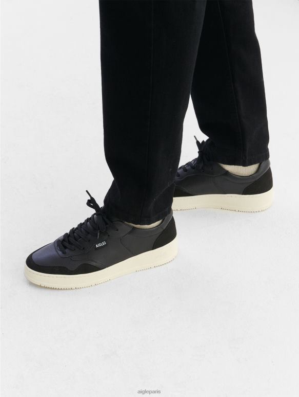 Hommes noir Aigle la sneaker en cuir durable chaussures 2F486290