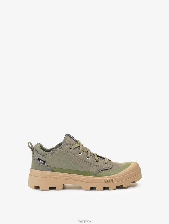 Hommes kaki Aigle la version basse de l'emblématique chaussure de marche en polyester recyclé chaussures 2F486270