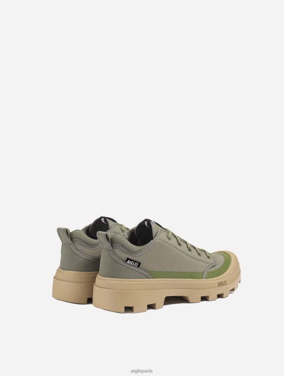 Hommes kaki Aigle la version basse de l'emblématique chaussure de marche en polyester recyclé chaussures 2F486270