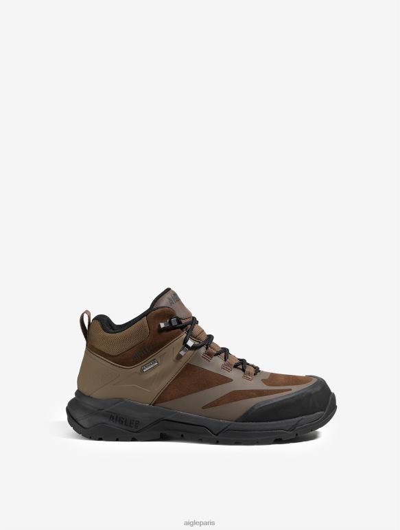 Hommes marron foncé Aigle la chaussure de marche ultra légère avec membrane imperméable chaussures 2F486260