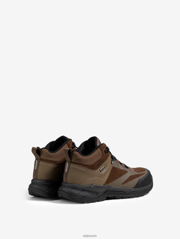 Hommes marron foncé Aigle la chaussure de marche ultra légère avec membrane imperméable chaussures 2F486260