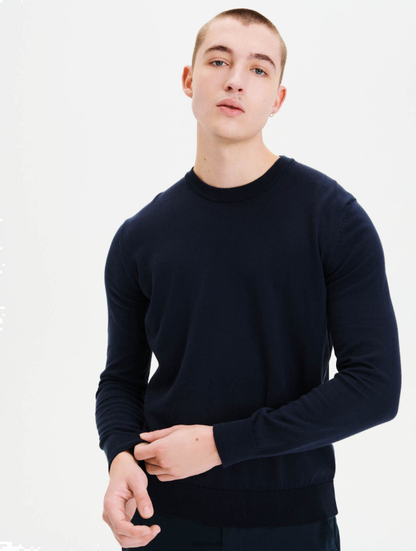 Hommes Empire Aigle pull à col rond en coton biologique vêtements 2F486156