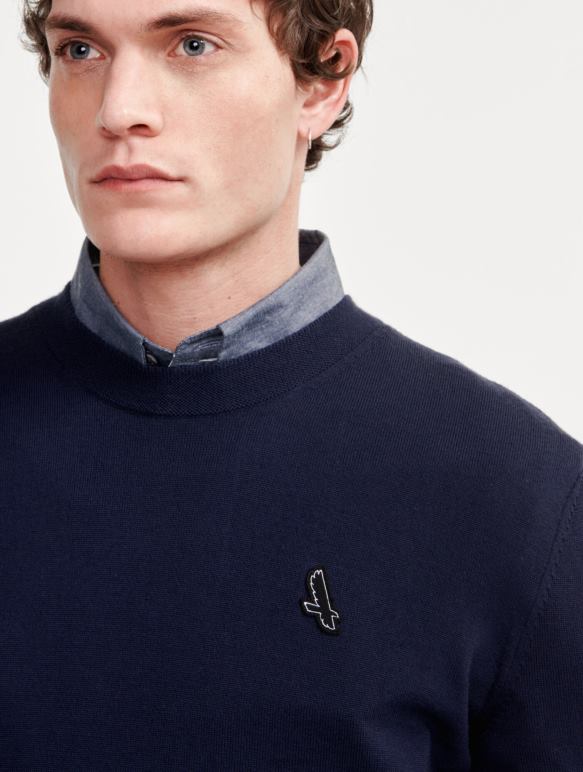 Hommes Empire Aigle pull ras du cou en fine jauge vêtements 2F486151