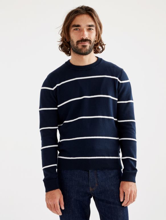 Hommes empire st Aigle pull marin col rond jauge fine made in france vêtements 2F48683