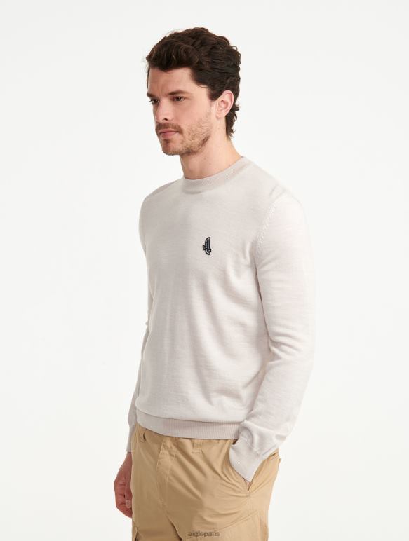 Hommes martre Aigle pull ras du cou en fine jauge vêtements 2F486134