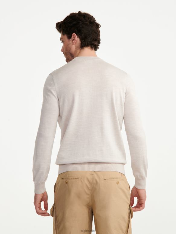 Hommes martre Aigle pull ras du cou en fine jauge vêtements 2F486134