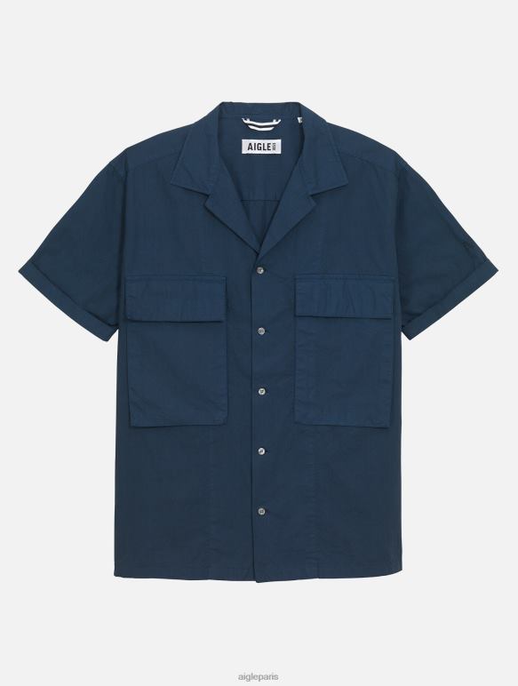 Hommes Empire Aigle chemise militaire à manches courtes vêtements 2F48649