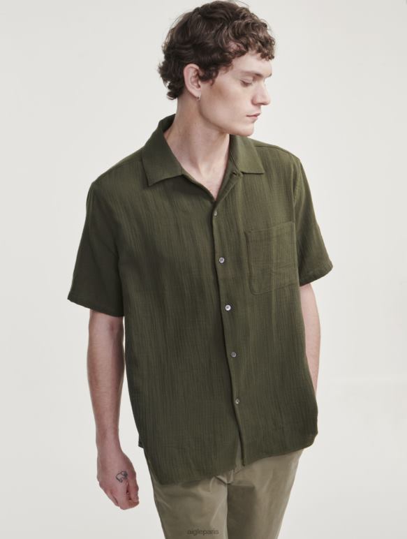 Hommes avocat Aigle chemise à manches courtes en coton vêtements 2F48621