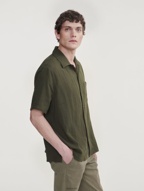 Hommes avocat Aigle chemise à manches courtes en coton vêtements 2F48621