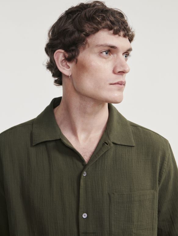 Hommes avocat Aigle chemise à manches courtes en coton vêtements 2F48621