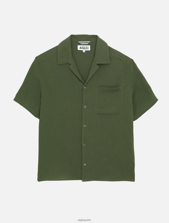 Hommes avocat Aigle chemise à manches courtes en coton vêtements 2F48621