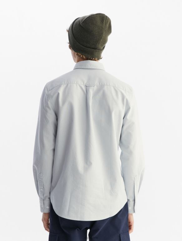 Hommes bleu-ciel Aigle chemise oxford à manches longues vêtements 2F48647