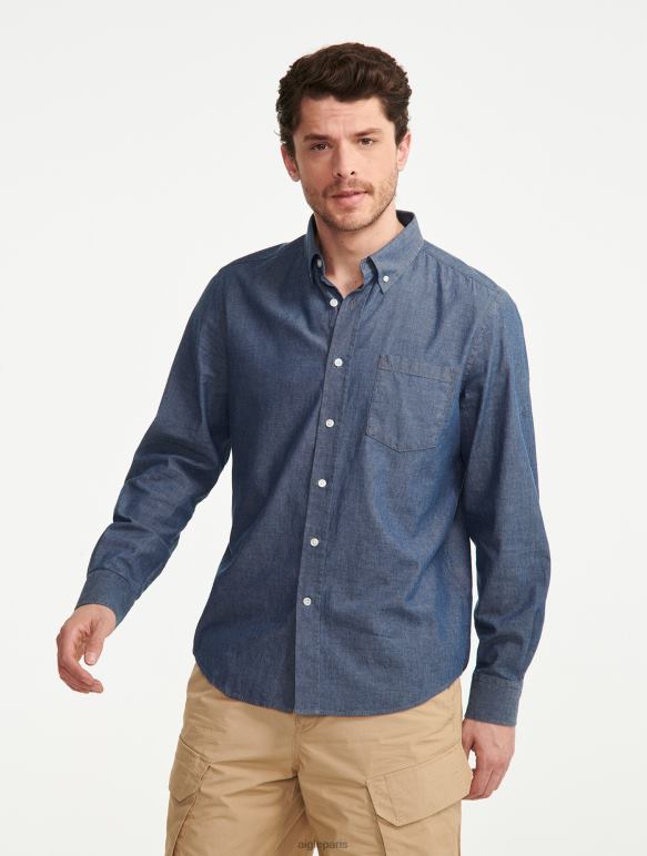Hommes chambray Aigle chemise à manches longues en chambray vêtements 2F486140