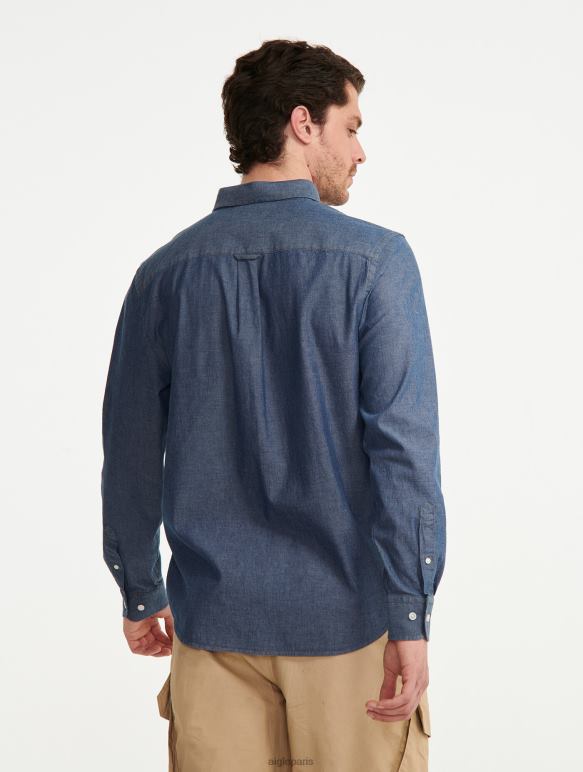 Hommes chambray Aigle chemise à manches longues en chambray vêtements 2F486140