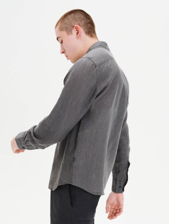 Hommes charbon Aigle chemise en lin vêtements 2F48689