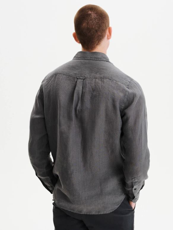 Hommes charbon Aigle chemise en lin vêtements 2F48689