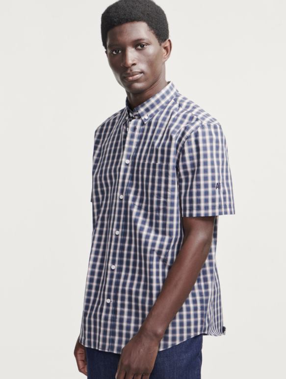 Hommes empire ch Aigle chemise à carreaux à manches courtes vêtements 2F486100