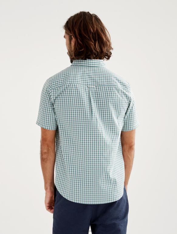 Hommes empire ch Aigle chemise à carreaux à manches courtes vêtements 2F486100